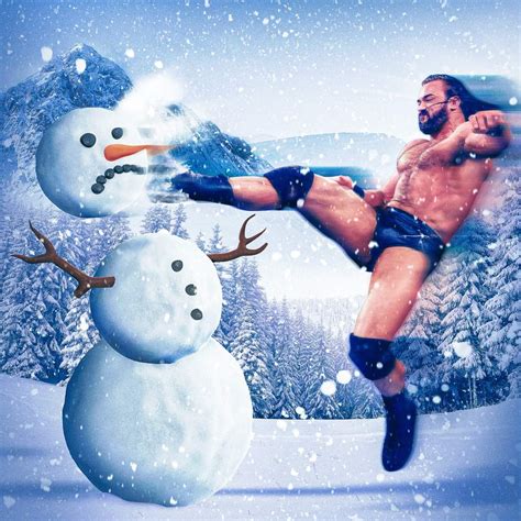 Drew McIntyre giving Frosty a Claymore kick : r/SquaredCircle