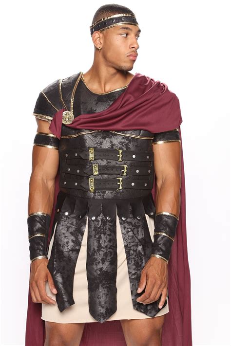 Available In Black/combo. Gladiator Warrior Costume Tunic Included Body ...