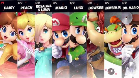 The Super Mario cast fight in Super Smash Bros Ultimate ! Don't miss ...