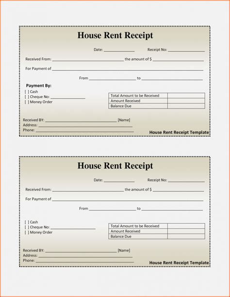 Get Our Sample of Receipt Template For Rent Payment | Receipt template, Free receipt template ...