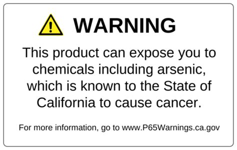 Proposition 65 Warning Label Template | OnlineLabels®