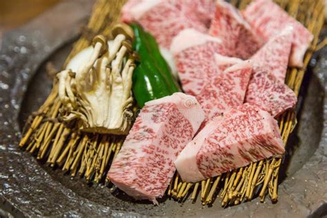 Japanese Teppanyaki Saga Beef (steak). Stock Photo - Image of beef ...