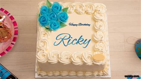 🎂 Happy Birthday Ricky Cakes 🍰 Instant Free Download