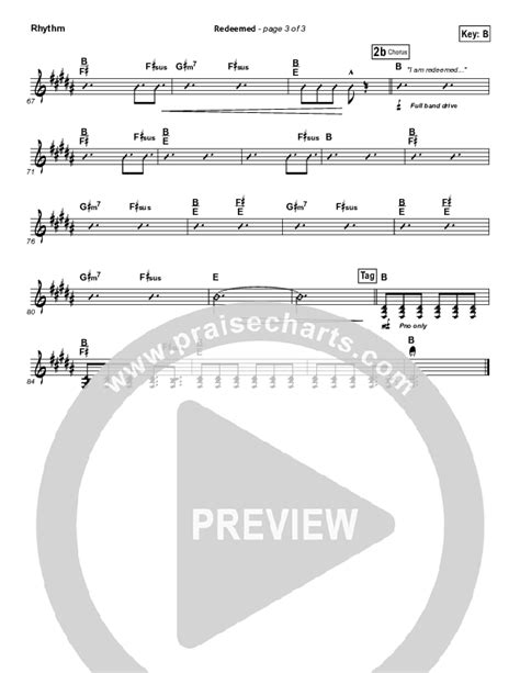 Redeemed Sheet Music PDF (Big Daddy Weave) - PraiseCharts