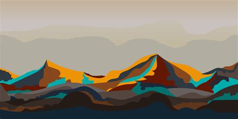 Painted mountain landscape graphic design - Download Free Vectors, Clipart Graphics & Vector Art