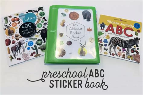 Sticker Alphabet Book - A Joy-Filled Journey | Alphabet book, Preschool alphabet book, Diy preschool