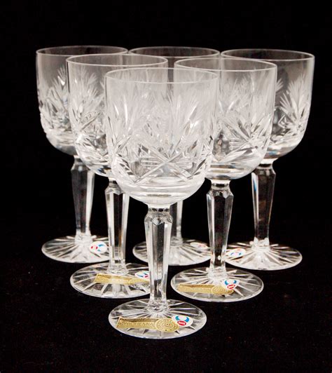 Estate Sale 6pcs Bohemia Crystal Hand Made in Czechoslovakia | Property Room