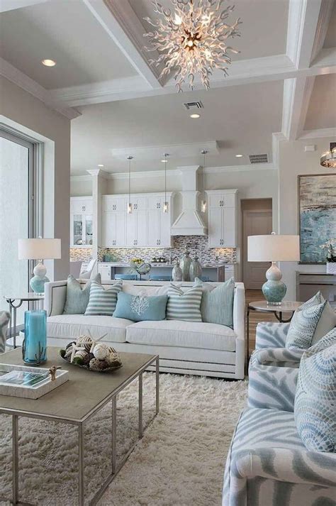 Rustic modern farmhouse living room decor ideas (12) - HomeSpecially | Beach living room ...