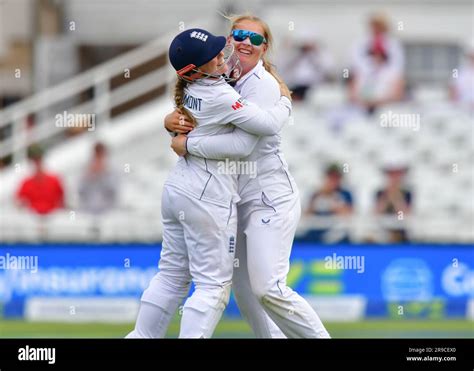 Trent Bridge Cricket Stadium, Nottingham UK. 25 June 2023. England Ladies v Australia Ladies in ...