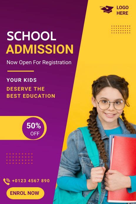 Pin by Deathsize Tobias on POSTER | School admissions, Education banner, School advertising