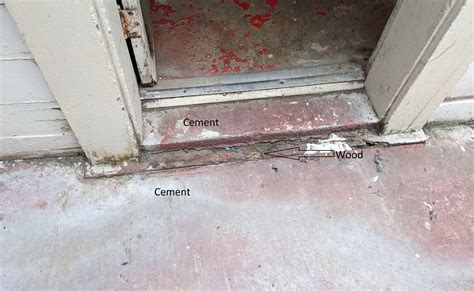 How to fix this door sill : HomeImprovement