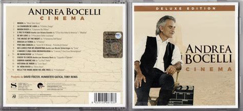 Andrea Bocelli – Signed Album (Cd) – Cinema - SignedForCharity