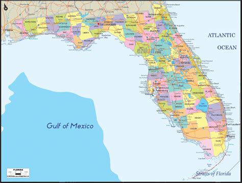 Gulf Coast Cities In Florida Map - Printable Maps