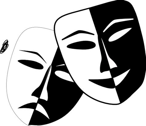 Theatre Masks Clip Art at Clker.com - vector clip art online, royalty ...