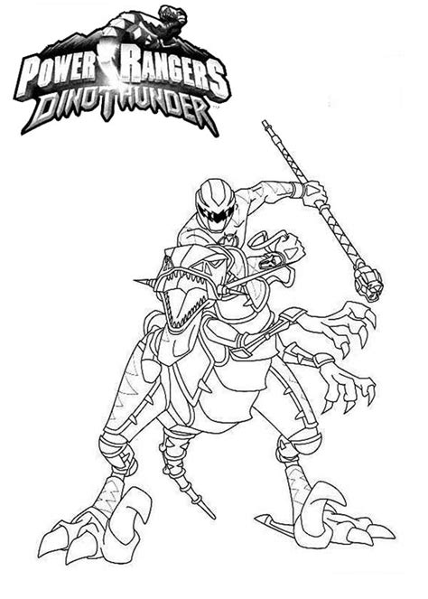 Power Rangers Dinothunder Coloring Page : Color Luna | Power rangers ...