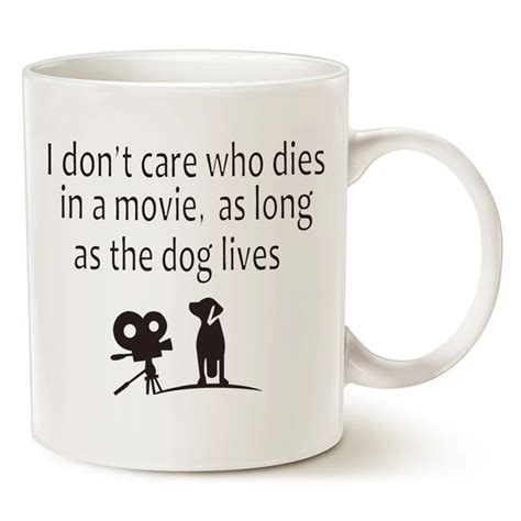 Funny Dog Coffee Mug for Dogs Lover Dog Person Novelty I Don't Care Who ...