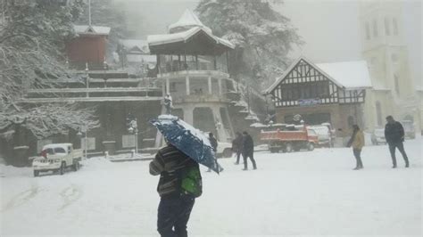 Shimla experiences fresh snowfall, temp at -0.2; Kufri, Narkanda cut ...