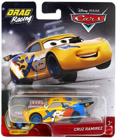 Disney Pixar Cars Cars 3 Drag Racing Cruz Ramirez 155 Diecast Car ...