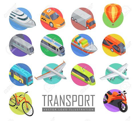 Transport Vector Logo Illustration. Set Of Transport Icons. Vector ...