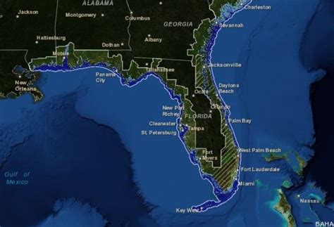 Sea Level Rise Florida Map - United States Map