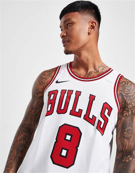 White Nike NBA Chicago Bulls Lavine #8 Swingman Jersey - JD Sports Global