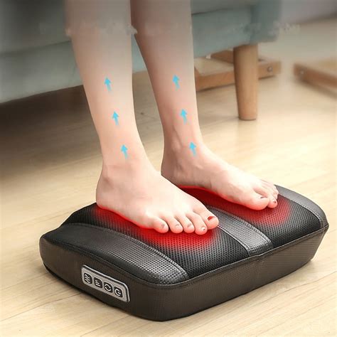 Foot Massager with Heat, Shiatsu Deep Kneading Foot Massage Machine for Foot Calf Arm, Stimulate ...