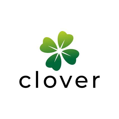 lucky clover logo design 5960796 Vector Art at Vecteezy