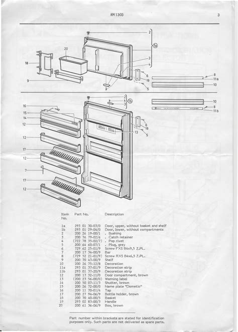 Dometic Rv Refrigerator Parts Diagram