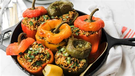 Persian-Inspired Stuffed Peppers Recipe | The Nosher