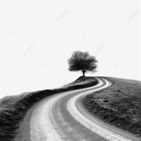 Winding Road Black And White, Winding Road, Png Icon, Abstract PNG Transparent Image and Clipart ...