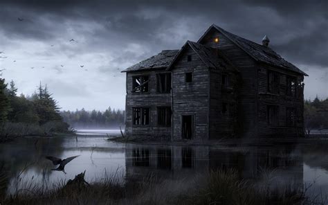 Animated Haunted House Desktop Wallpaper - WallpaperSafari