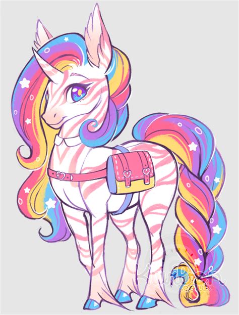 Rainbow unicorn by Kiwibon | Unicorn drawing, Unicorn wallpaper, Kawaii ...