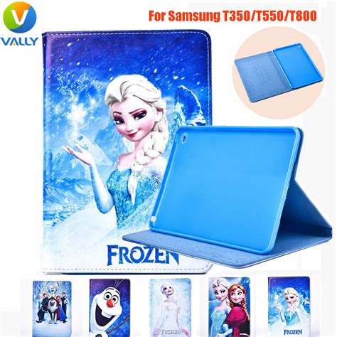 Frozen-Paint PU Cover Case for Samsung Galaxy Tab T350 / T550 / T800 ...