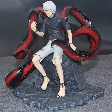 25CM Japanese anime figure Tokyo Ghoul kaneki ken action figure sitting ...