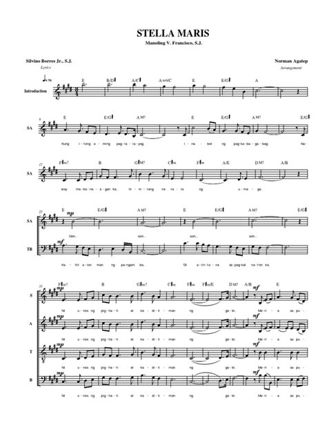 Stella Maris SATB PDF