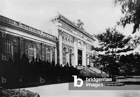 Italian Hospital, Alexandria, Egypt, Africa, 1920-30 (b/w photo)