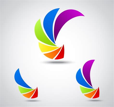 Set logo business . colorful shutter 619589 Vector Art at Vecteezy