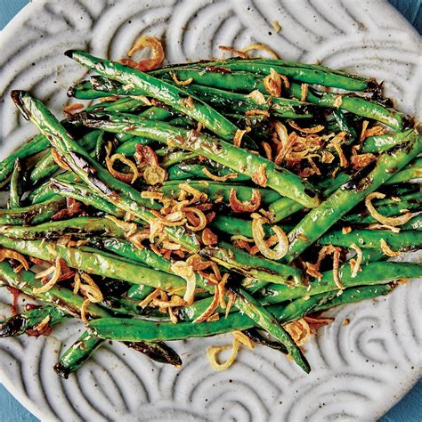 Blistered Green Beans With Fried Shallots Recipe | Bon Appétit