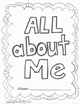 All About Me Coloring Pages Preschool