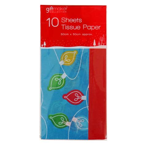 Christmas Tissue Paper - Contemporary and Red, 10 Sheets - Paper Things