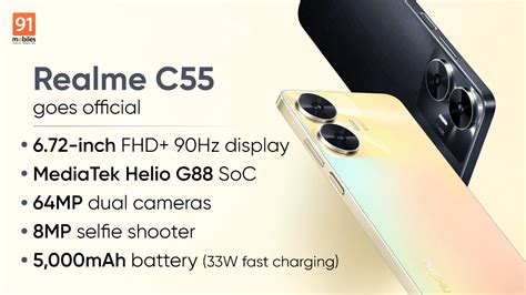 Realme C55 launched: price, specifications - TechiAzi