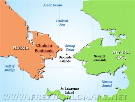 Chukchi Peninsula maps