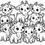 Goat Coloring Pages 37  Gem sketch template