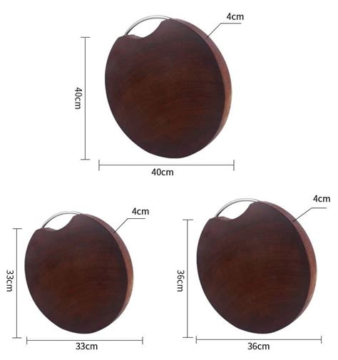 End Grain Round Ironwood Cutting Board with Handle LKCBO20023-25 ...