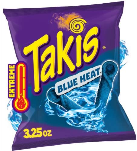 Takis Blue Heat Hot Chili Pepper Rolled Tortilla Chips, 3.25 oz - Pick ‘n Save