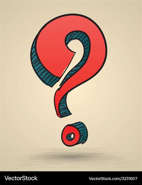 Abstract question mark sketch Royalty Free Vector Image