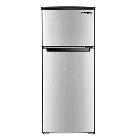 Vissani 4.5 cu. ft. Stainless Steel 2-Door Mini Refrigerator with ...