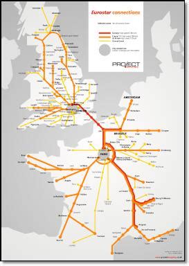 Eurostar Underwater Train Route