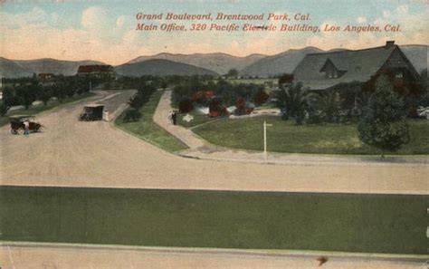 Grand Boulevard, Brentwood Park Los Angeles, CA Postcard