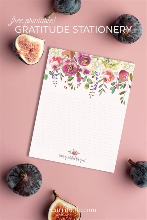 This free printable gratitude stationery is a great way to quickly send someone a note and tell ...